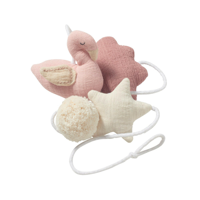 Nordic Coast Company Wandgirlande Musselin Schwan Small Zeitlich begrenztes Angebot