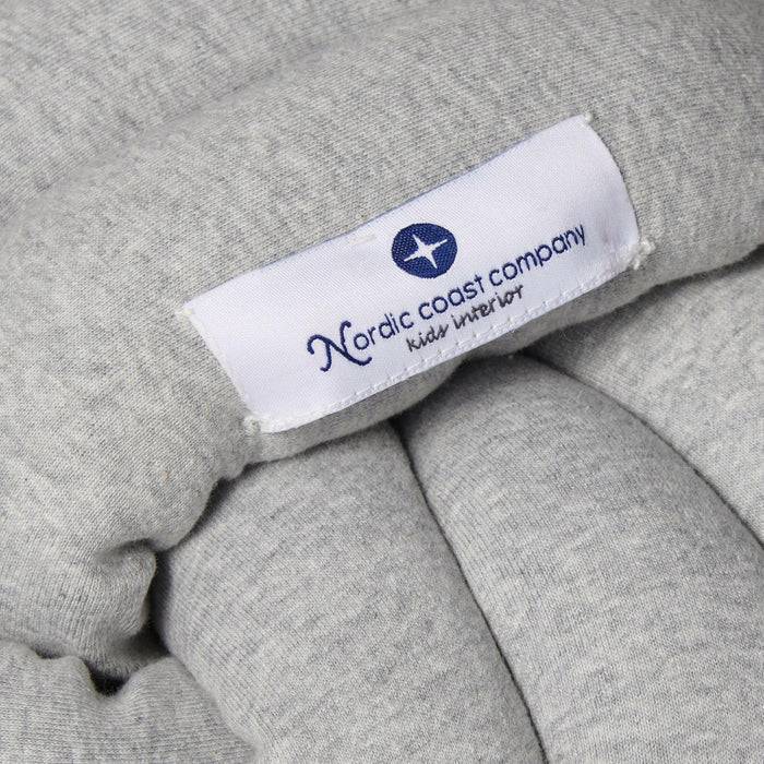 Nordic Coast Company Knotenkissen Jersey Grau Große Rabatte