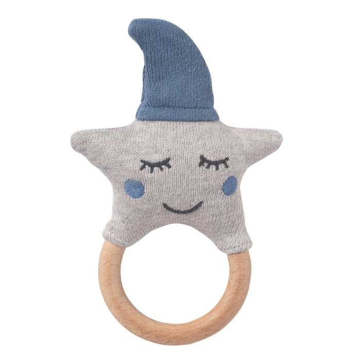 Nordic Coast Company Baby Set "Stern" Spieluhr + Rassel Blau VIP-Rabatte