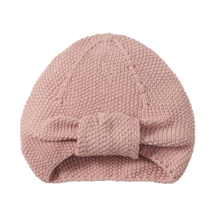 Nordic Coast Company Baby Mütze Turban Set Altrosa + Natur Tiefpreis