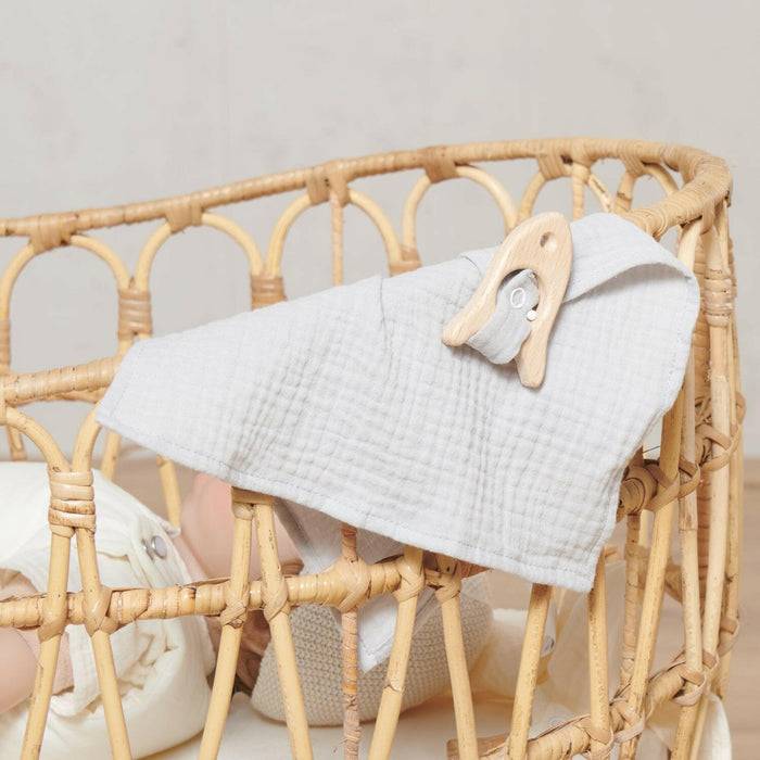 Nordic Coast Company Kuscheltuch Musselin Rakete Grau Zeitbegrenzte Promotion