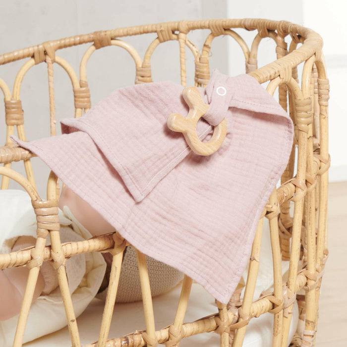 Nordic Coast Company Kuscheltuch Musselin Hase Rosa Bis zu 50% Rabatt