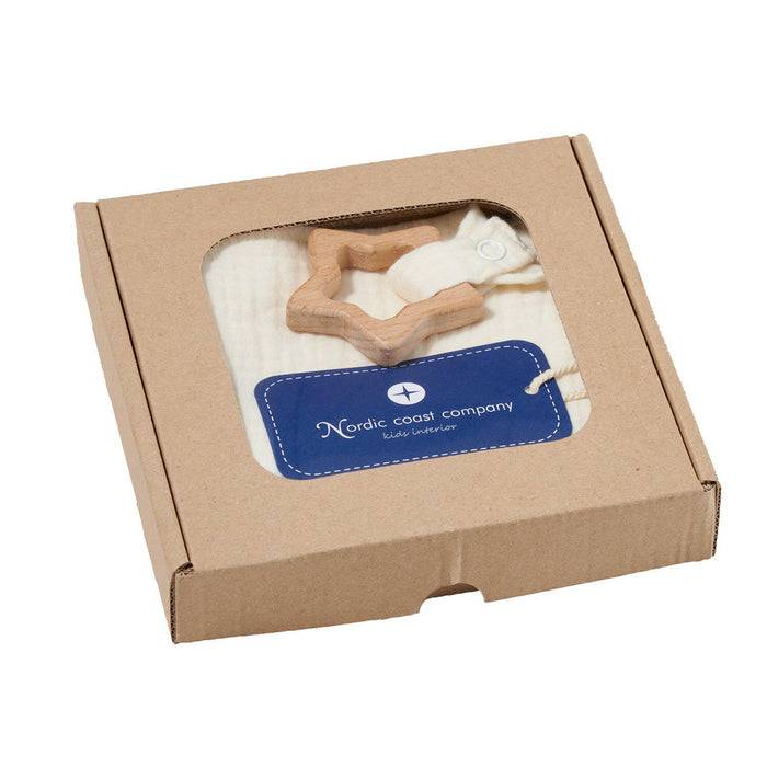 Nordic Coast Company Kuscheltuch Musselin Stern Natur Bis zu 60% Rabatt