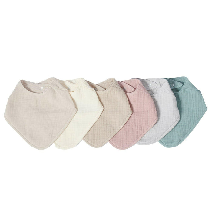 Nordic Coast Company Musselin Lätzchen-Set Altrosa & Beige Riesige Rabatte