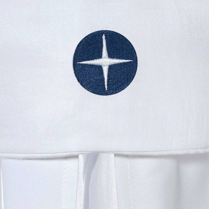 Nordic Coast Company Baby Betthimmel Weiß Dunkelblau Auslauf