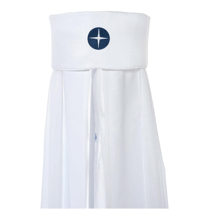 Nordic Coast Company Baby Betthimmel Weiß Dunkelblau Auslauf