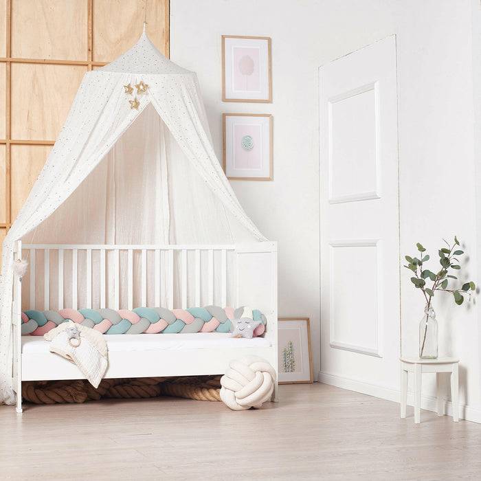 Nordic Coast Company Bettschlange geflochten Jersey Trio Mint Fabrikverkauf