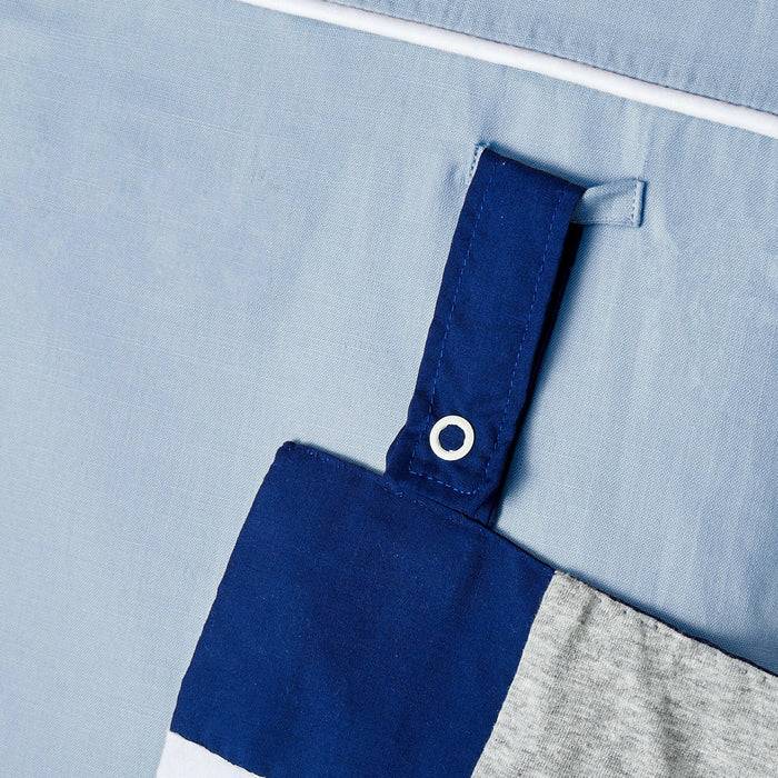 Nordic Coast Company Baby Bettnestchen Blau Grau Meist gekauft