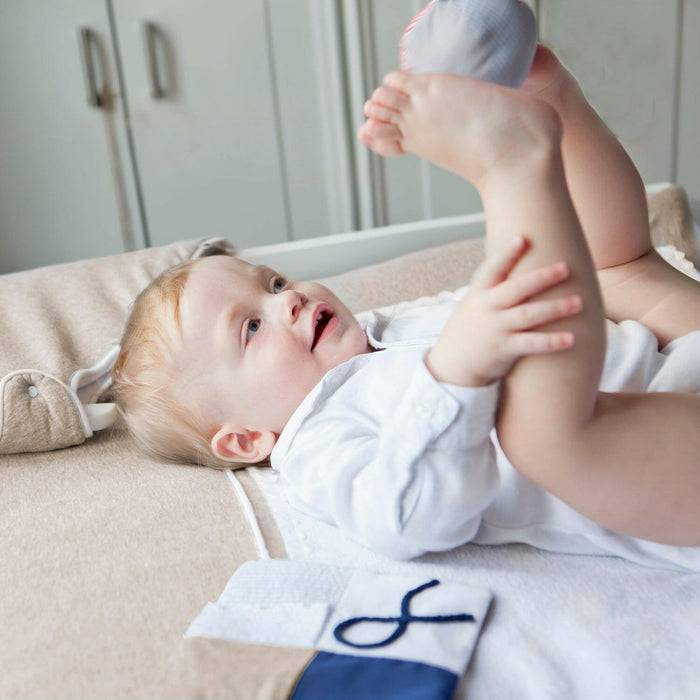 Nordic Coast Company Wickelauflage Beige schmal 50% Rabatt für begrenzte Zeit