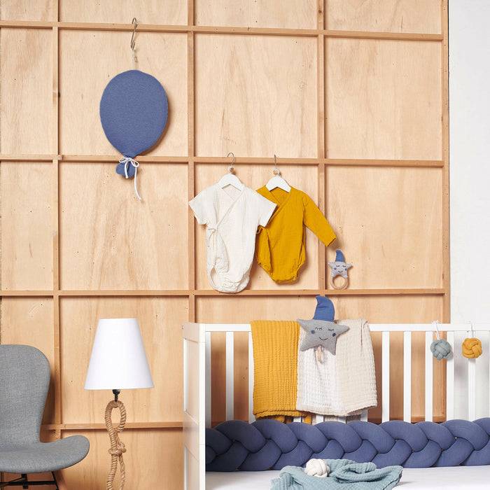 Nordic Coast Company Ballon-Kissen Blau Rabatt