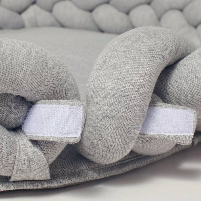 Nordic Coast Company Baby Nest geflochten Grau JETZT KAUFEN