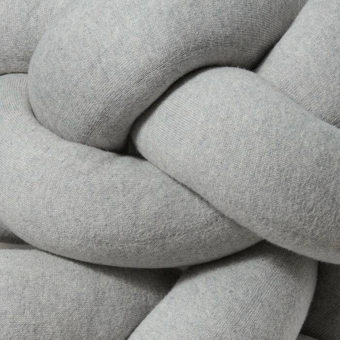 Nordic Coast Company Bettschlange geflochten Grau Strick XL Flash Sale