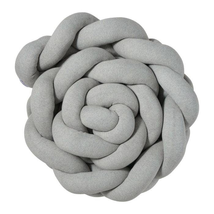 Nordic Coast Company Bettschlange geflochten Grau Strick XL Flash Sale