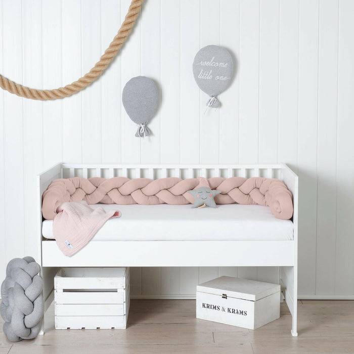 Nordic Coast Company Bettschlange geflochten Rosa Strick XL Black Friday