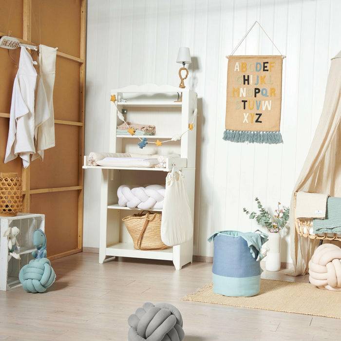 Nordic Coast Company Knotenkissen Jersey Grau Riesige Ersparnisse