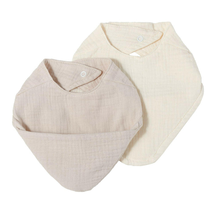 Nordic Coast Company Musselin Lätzchen-Set Sand & Natur Letzte 3 Tage