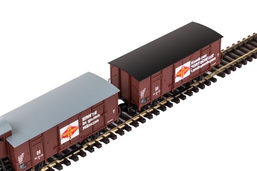 Piko TT 2er Set Gedeckter Güterwagen G02 DR III "Fortschritt" Artikelnummer: 47033 Fabrikverkauf