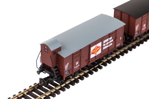 Piko TT 2er Set Gedeckter Güterwagen G02 DR III "Fortschritt" Artikelnummer: 47033 Fabrikverkauf