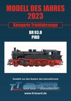 Piko TT Sound-Dampflok BR 93.0 DR III, inkl. PIKO Sound-Decoder Artikelnummer: 47131 Online Shopping
