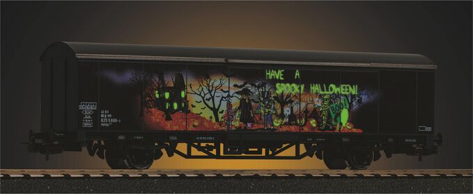 Piko Gedeckter Güterwagen "Halloween" Artikelnummer: 27704 Exklusive Angebote