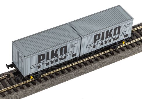 Piko Containertragwagen DR IV 2 x 20' Container "VEB PIKO" Artikelnummer: 27709 Neuheiten