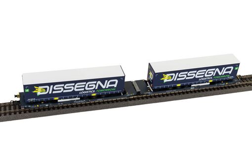 Piko Taschenwagen T3000e Cemat mit 2 "Dissegna" Trailern SBB VI Artikelnummer: 24600 Saisonale Angebote
