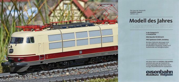 Piko G E-Lok BR 103 DB IV Artikelnummer: 37440 Heißer Verkauf