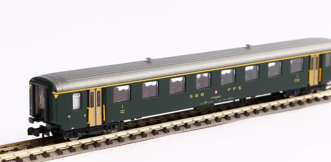 Piko N-Personenwagen EW I-Wagen "alte Schrift" 1. Klasse SBB IV Artikelnummer: 94380 Clearance-Verkauf