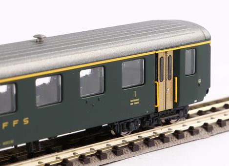 Piko N-Personenwagen EW I-Wagen "alte Schrift" 1. Klasse SBB IV Artikelnummer: 94380 Clearance-Verkauf