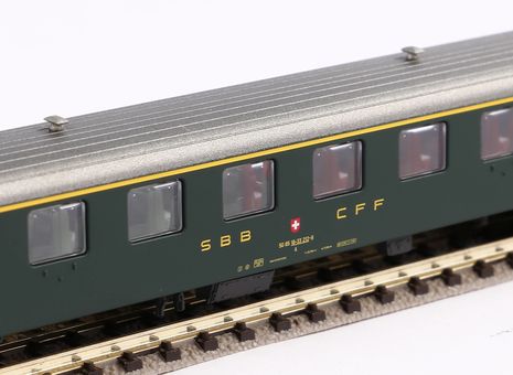 Piko N-Personenwagen EW I-Wagen "alte Schrift" 1. Klasse SBB IV Artikelnummer: 94380 Clearance-Verkauf