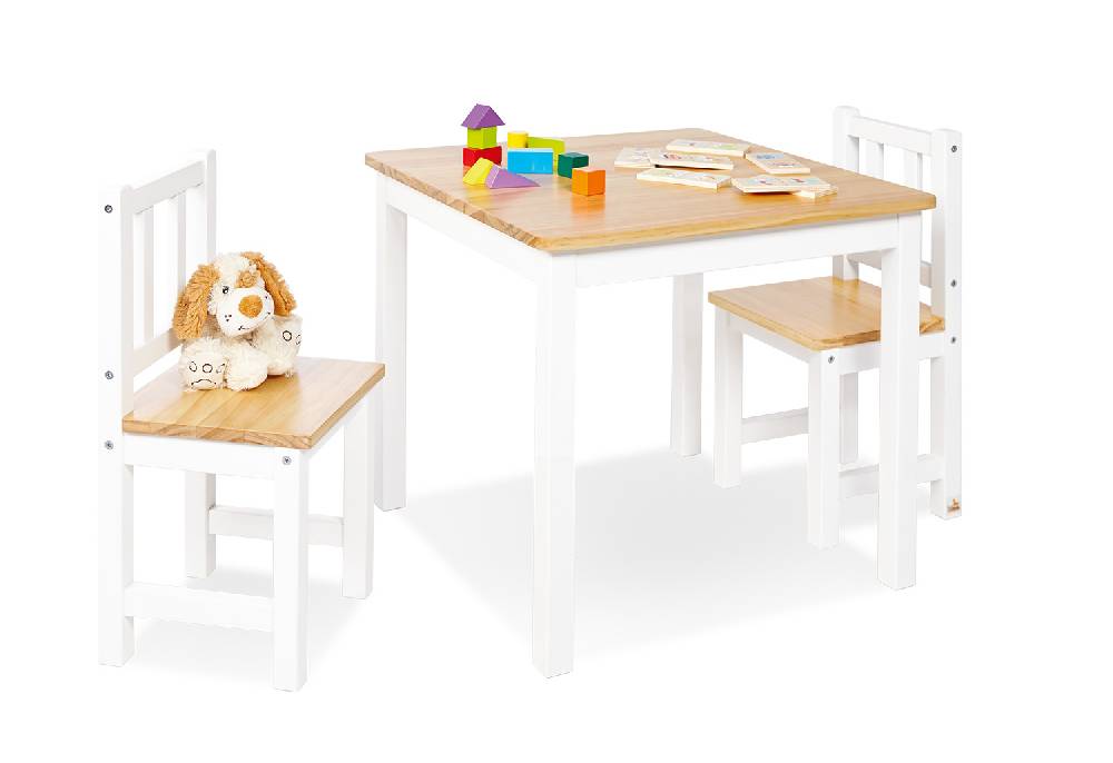 Pinolino Kindersitzgruppe 'Fenna', weiß/natur, 3-tlg