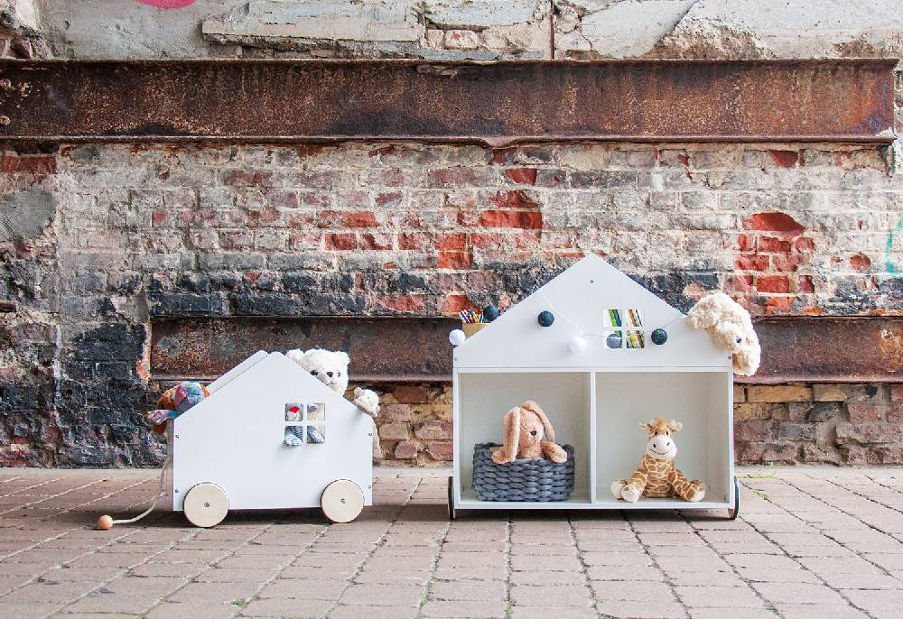 Pinolino Kinderbücherregal mit Rollen 'Hus', weiß Discount Store für neue Produkte