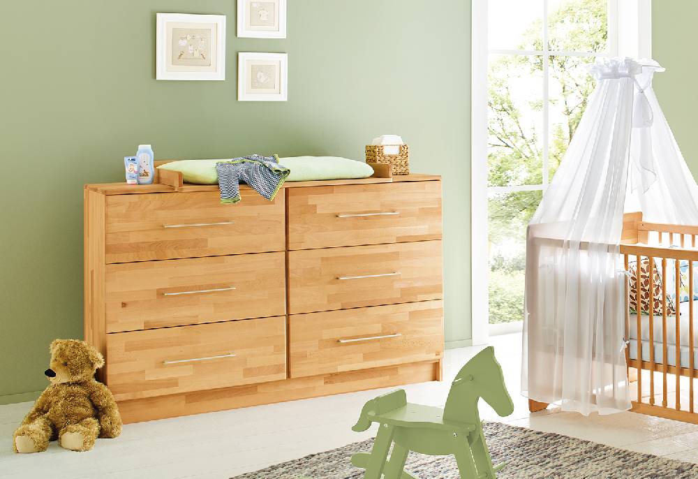 Pinolino Wickelkommode 'Natura' extrabreit Speichern exportieren