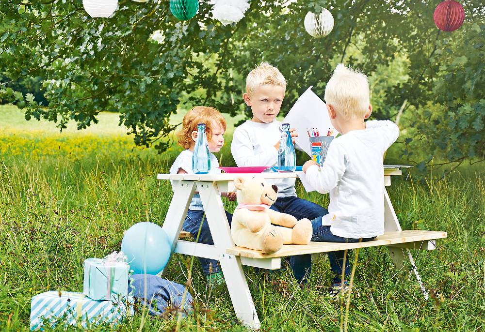 Pinolino Kindersitzgarnitur 'Nicki für 4', weiß Sonderangebote