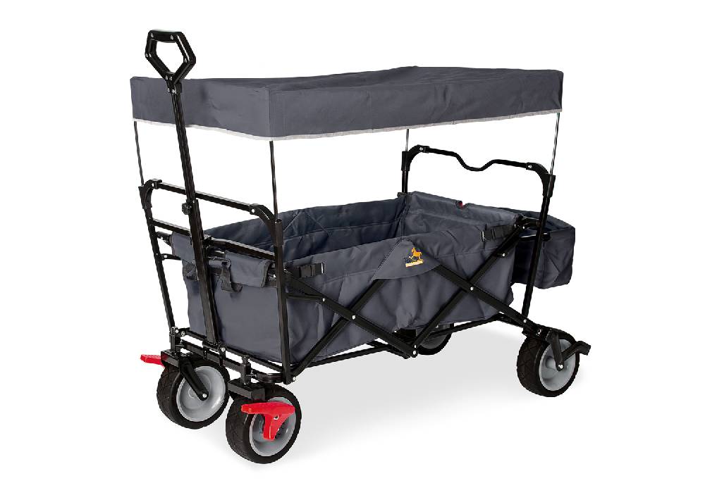 Pinolino Klappbollerwagen 'Paxi dlx' mit Bremse, anthrazit 50% Rabatt mit kostenlosem Versand