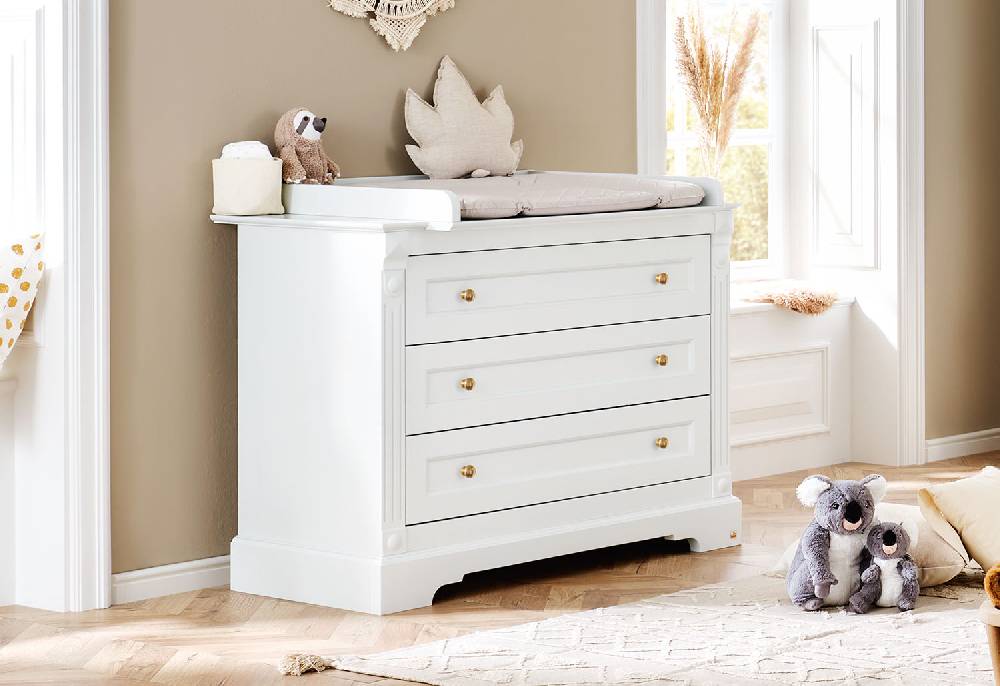 Pinolino Limited Edition - Wickelkommode 'Emilia Gold' breit - Auslaufartikel Online Outlet