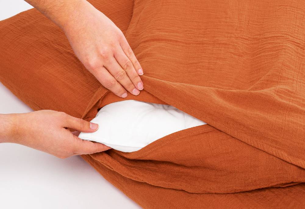 Pinolino Musselin-Bettwäsche für Kinderbetten, rot, 2-tlg. - Auslaufartikel Hotsell