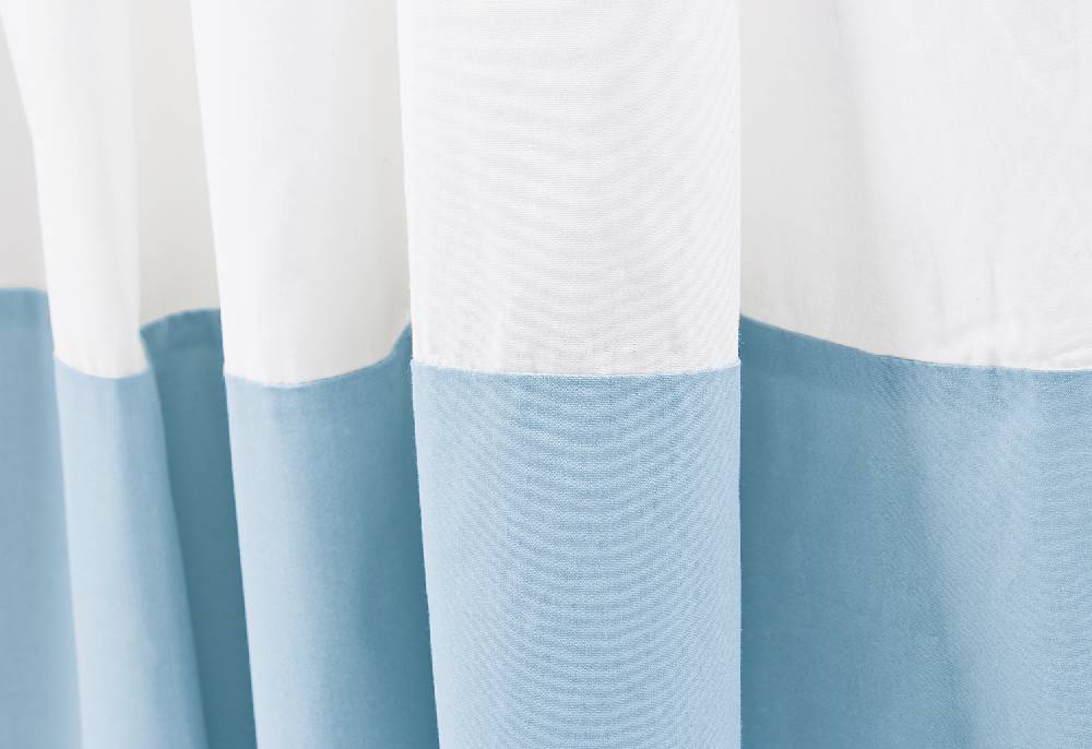 Pinolino Perkal-Himmel für Kinderbetten, weiß/hellblau - 2. Wahl Schlussverkauf