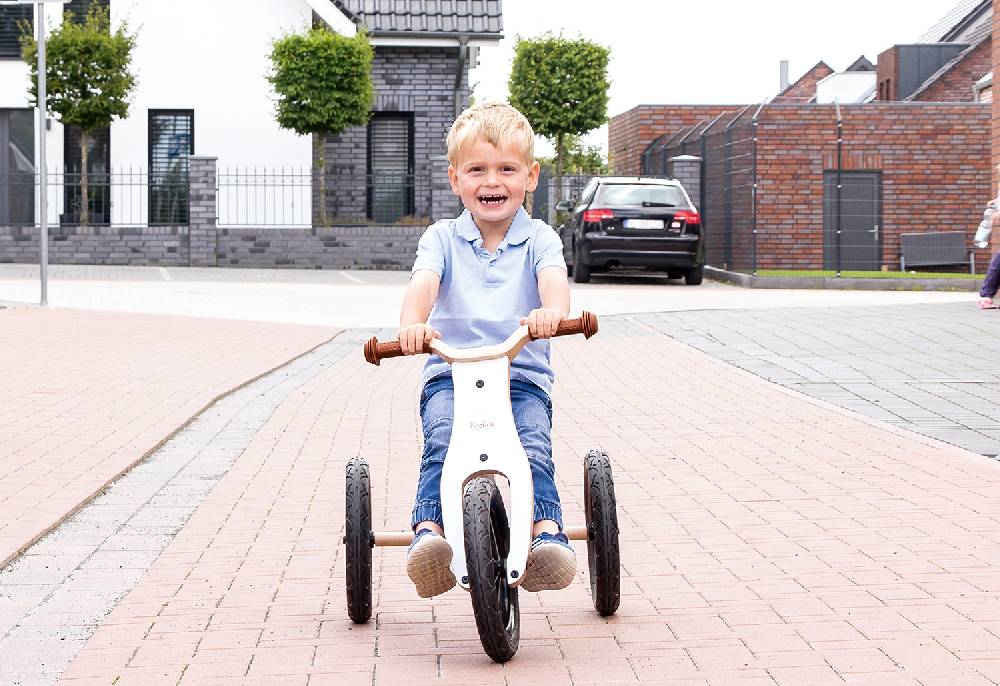 Pinolino Laufdreirad 'Oskar', weiß/natur - Auslaufartikel Blitzverkäufe