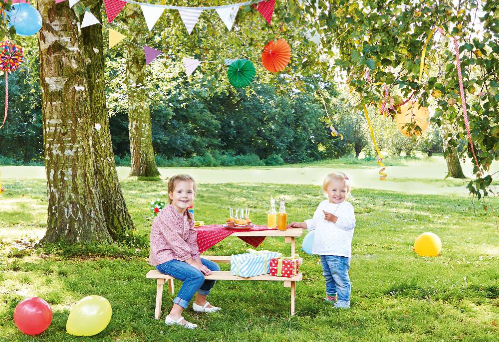 Pinolino Kindersitzgarnitur 'Nicki für 4', natur - Schnäppchenartikel Kostenloser Versand