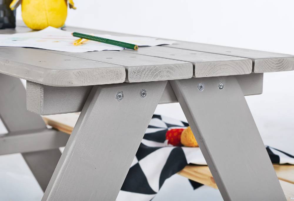 Pinolino Kindersitzgarnitur 'Nicki für 4', grau - 2. Wahl Fabrikpreis