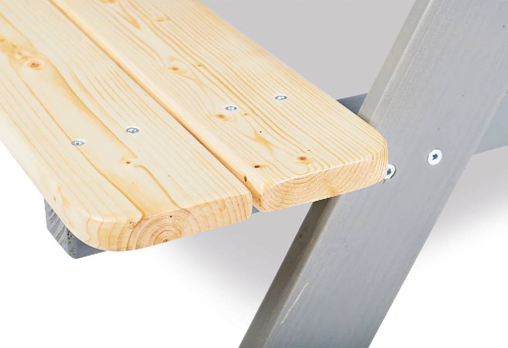 Pinolino Kindersitzgarnitur 'Nicki für 4', grau - 2. Wahl Fabrikpreis