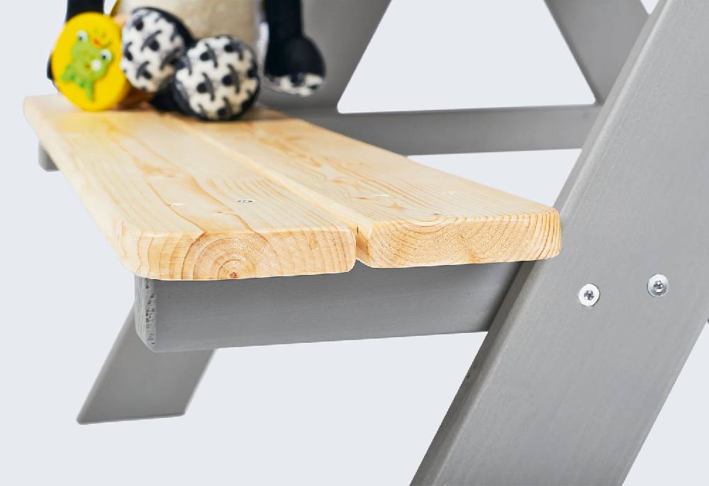 Pinolino Kindersitzgarnitur 'Nicki für 4', grau - 2. Wahl Fabrikpreis