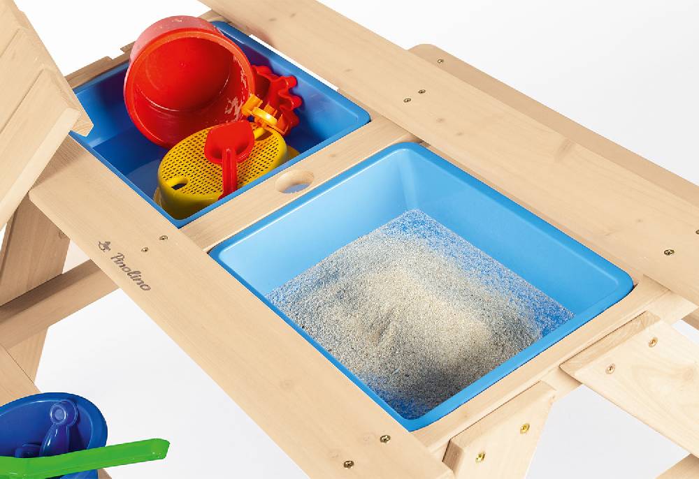 Pinolino Kindersitzgarnitur 'Matsch-Nicki für 4', natur - 2. Wahl Preisnachlass