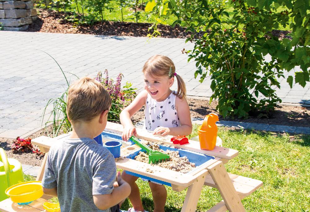 Pinolino Kindersitzgarnitur 'Matsch-Nicki für 4', natur - 2. Wahl Preisnachlass