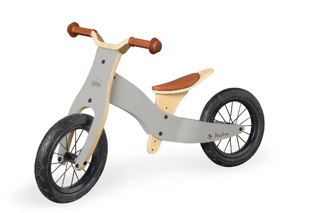 Pinolino Laufdreirad 'Oskar', grau/natur - Auslaufartikel Saisonschlussverkauf