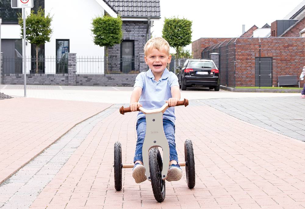 Pinolino Laufdreirad 'Oskar', grau/natur - Auslaufartikel Saisonschlussverkauf