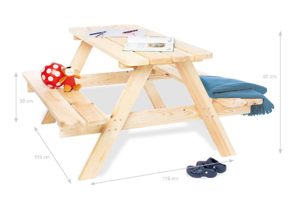 Pinolino Kindersitzgarnitur 'Nicki für 4 Maxi', natur - 2. Wahl Weihnachtsangebot