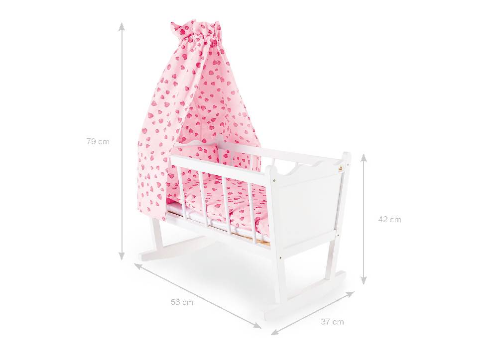 Pinolino Puppenwiege 'Merle' - Auslaufartikel Zeitlich begrenztes Angebot