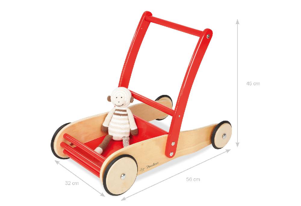 Pinolino Lauflernwagen 'Uli', rot - 2. Wahl Große Rabatte